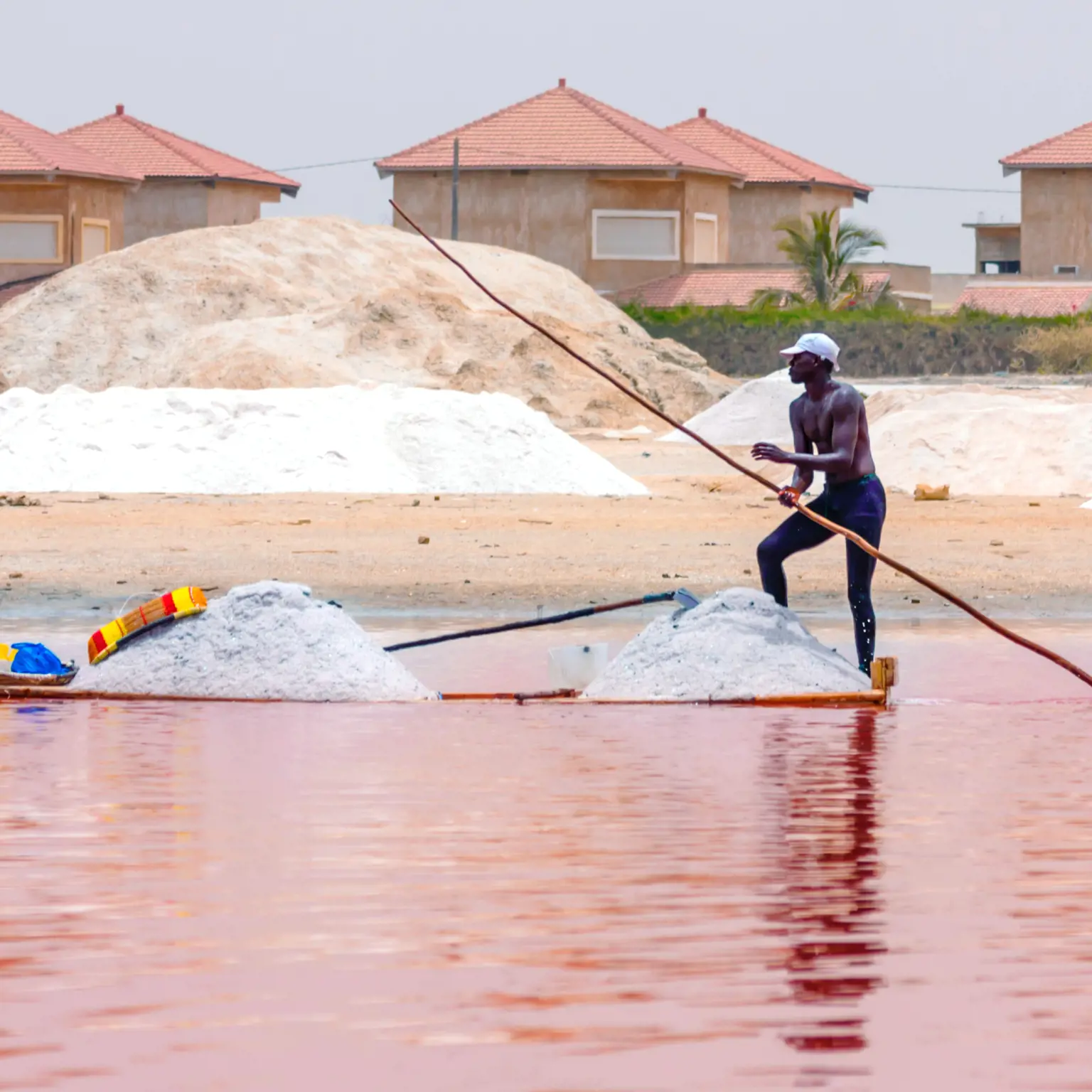 Besuche den pinken See «Lac Rose» im Senegal